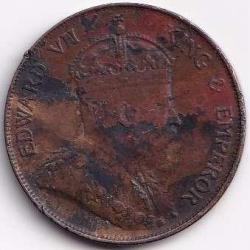 1905 Hong Kong 1 Cent - Edward VII Rare Coin #R182