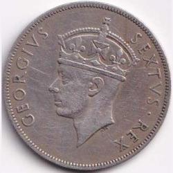 Alternative view of 1950 East Africa 1 Shilling - George VI Weight 7.81 g Coin #R160