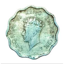 Alternative view of British India ONE ANNA Cu/Ni Key Date 1938 King GEORGE-VI **RARE** Collectable Grade.