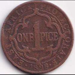 1898 East Africa 1 Pice - Victoria East Africa Protectorate Coin #B6