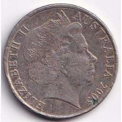 Alternative view of 2005 Australia 20 Cents - Elizabeth II 4th Portrait - Coming Home - End of World War II Coin #B12
