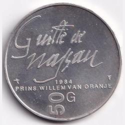 Netherlands 50 Gulden -1984 Beatrix William of Orange Unc Silver Weight 25 g Coin