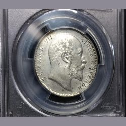 Alternative view of One Rupee 1906 EDWARD VII EMPEROR COIN PCGS MS61