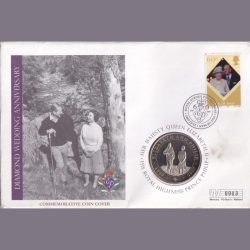 Cook Islands 1 Dollar 2007 Elizabeth And Philip Gem Unc With First Day Cover