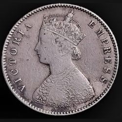 Alternative view of Half Rupee 1898 Victoria Empress Calcutta Mint