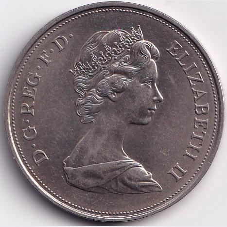 1972 United Kingdom 25 New Pence - Elizabeth II Silver Wedding Commemorative issue Gem Unc #B253 - Image 2