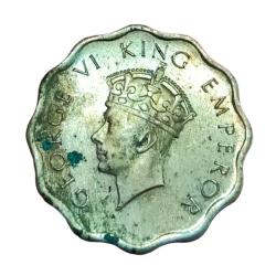 Alternative view of British India ONE ANNA Cu/Ni Year 1938 KEY DATE King GEORGE-VI **V. RARE** UNC Grade Mint Luster