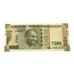 500 Rupees New Issue Year 2016 SERIAL NUMBERS DOUBLE STRIKES Error in High Collectable Grade.