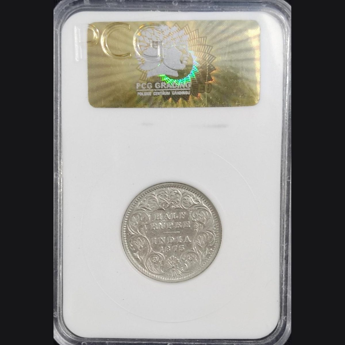 Half rupees (1875 C ) silver coin Victoria EF 40 - Image 2