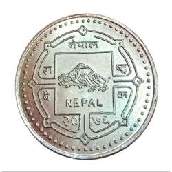 Alternative view of NEPAL Silver 1000 Rs Special LIMITED Edition BIRTH ANNIVERSARY GURUNANAK JI **V. RARE** BUNC Grade.
