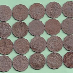 George Fifth One anna Completely set 1912 to 1936 except 1915 Totally 20 pcs set