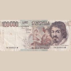 Lire 100000 Centomila Bank Note