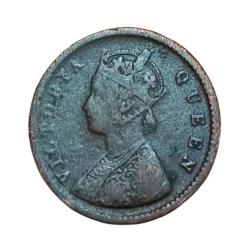 Alternative view of British India 1/12 ANNA Key Date Year 1876 QUEEN VICTORIA **RARE** Used Condition.