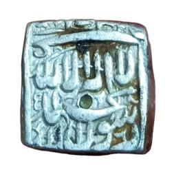 MUGHAL EMPIRE Silver Rupee SQUARE Type Dated AH 995 AHMEDABAD Mint Collectable Grade.