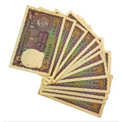 One Rupee I.G PATEL Old COMM. Issue “GANDH” Middle 541 SAI Numbers Lot 13 Notes **RARE** UNC Grades.