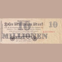 10 Millionen Mark 1923 Rare Lowest Price Bank Note