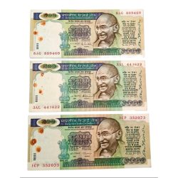 500 Rs DANDI MARCH Issue R.N MALHOTRA, S.VENKATRAMAN, C.RANGARAJAN 3 Different **V. RARE** AUNC Grades Pin Holes.