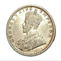 Alternative view of British India Silver 1/2 Rupee KEY DATE Year 1915 King GEORGE-V **RARE** High Grade.