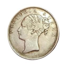 Alternative view of British India Silver Rupee Year 1840 "EIC" Victoria CONTINUOUS LEGEND **V. SCARE** High Grade.