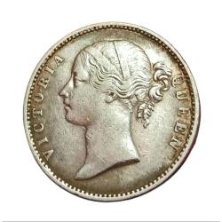 Alternative view of British India Silver Rupee Year 1840 "EIC" Victoria DIVIDED LEGEND **V. SCARE** High Grade.