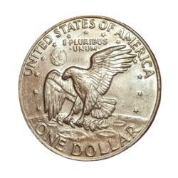 USA Cu/Ni ONE DOLLAR Eisenhower Year 1974 "CROWN SIZE" W=22.8g, D=38mm **V. SCARE** Top Grade.