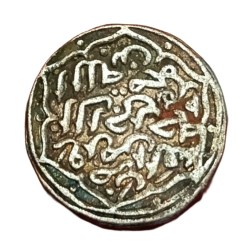 Alternative view of DELHI SULTANS Silver Billon Tanka W= 9.26g, MOHAMMAD BIN TUGHLAQ Dated AH 730 **RARE** High Grade.