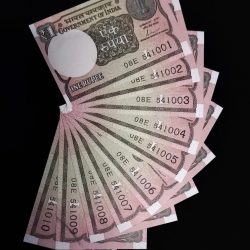 1 Rupee Note Fancy Set 541001-541010 UNC CONDITION