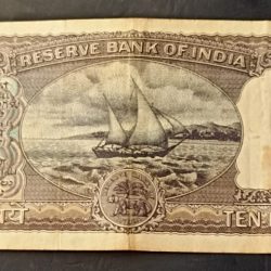 Alternative view of Reserve Bank of India 10 rs note Governor L k Jha Same and similar note are available