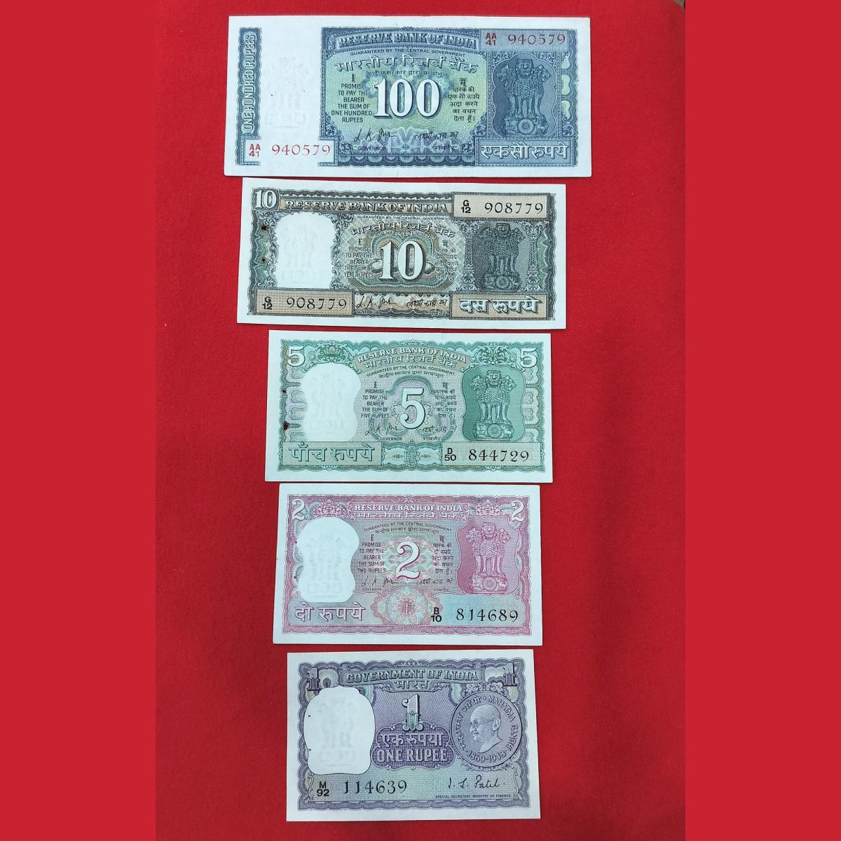 GANDHI SERIES (SET OF 5 NOTE) FULLY CRISPY SET SKU 70