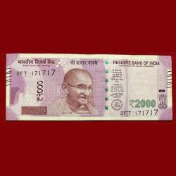 171717 Tripling Number 2000 Ruppes most demanding fancy number urjit patel note