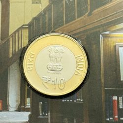 Alternative view of 10 Rs National Archives Of India Mumbai Mint Coin UNC