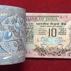Alternative view of Ten Rupees Peacock packet serial wise 100 Note (C Insert ) Gov , R. N. Malhotra