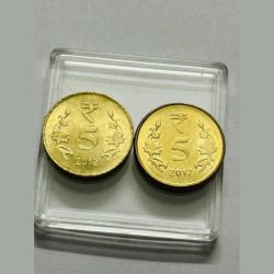 5 Rs 2017 Mule Coin Unc Rare