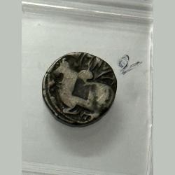 Hindu Shahis Bull And Horseman Silver Coin High Grade