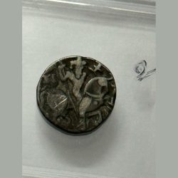 Alternative view of Hindu Shahis Bull And Horseman Silver Coin High Grade