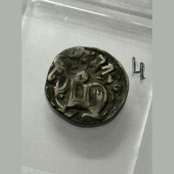 Hindu Shahis Bull And Horseman Silver Coin High Grade