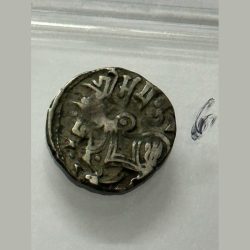 Hindu Shahis Bull And Horseman Silver Coin High Grade