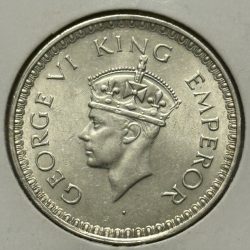 George VI One Rupee 1943 Coin UNC
