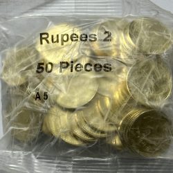 Nepal Government Issue Two Rs Commerative Coins Sealed Pkt Janki Mata Sitaji Temple Coin UNC