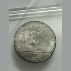 Alternative view of 2 Rs Error Coin 2010 Coin
