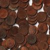 100 Coins Lot of 1/12 Anna 1918 Bronze Coins of King George V British India Coinage