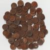 100 Coins Lot of 1/12 Anna 1918 Bronze Coins of King George V British India Coinage
