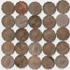 20 Coins Set of One Anna Copper-Nickel Coins of King George VI British India Coinage