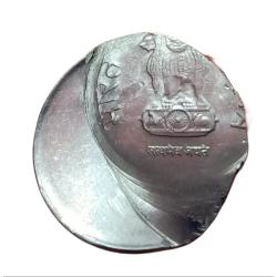 Alternative view of 2 Rupees Fss 2017 OFF CENTER with MULTIPLE STRIKES & STRUCK THROUGH Errors in High Grade.