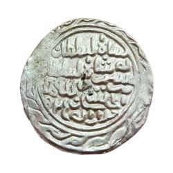 BENGAL SULTANATE Tanka NUSRAT SHAH, Mint-DAR AL DARB/HUSAINABAD Big Flan Complete Border Design.