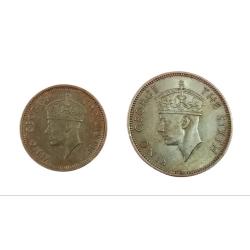 Alternative view of MALAYSIA 10 CENTS & 20 CENTS Year 1950 COMMISSIONERS OF CURRENCY "MALAYA" **SCARE** Collectables.