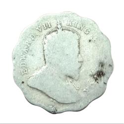 Alternative view of British India ONE ANNA Cu/Ni Year 1907 King EDWARD-VII **V. SCARE** Collectable.