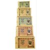 Modern GANDHI KHADI HUNDI Memorabilia Notes [1, 5, 10, 50, 100] SET of 5 Notes are in UNC Conditions.