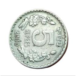 Alternative view of 5 Rupees Cu/Ni 2000 Foreign MOSCOW RUSSIA Mint 3° CLOCK ROTATION Error RARE Collectable Grade.