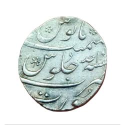 MOHAMMAD SHAH Silver Rupee Big Flan SURAT Mint **V. SCARE** High Grade.